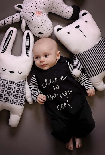 Bizzi Growin Διακοσμητικό Μαξιλάρι Κούνιας Little Dreamer Rabbit Εκρού 25x40cm