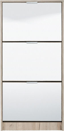 Ξύλινη Παπουτσοθήκη Hugo 23 με 3 Ράφια Sonoma Μ67xΠ28xΥ119cm