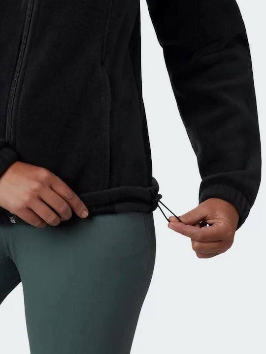 Full Zip Springs Fleece Γυναικεία Ζακέτα με Φερμουάρ σε Μαύρο Χρώμα