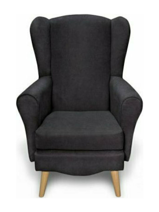 Classic Ohrensessel Gray 80x80x114cm