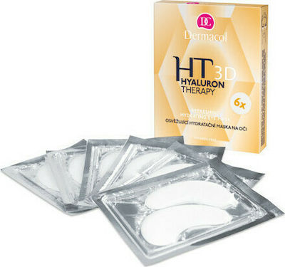 Dermacol Hyaluron Therapy 3D Refreshing 6x2pcs Eyes Moisturizing Mask 36gr