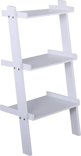 Βιβλιοθήκη Step Άσπρο 56x33x101εκ.