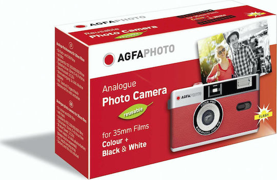 AgfaPhoto Analogue 35mm Compact Φωτογραφική Μηχανή Κόκκινη