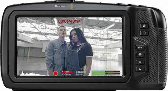 Blackmagic Design Βιντεοκάμερα Pocket Cinema 4K 4K DCI @ 60fps Αισθητήρας CMOS Αποθήκευση σε Κάρτα Μνήμης με Οθόνη Αφής 5" και HDMI