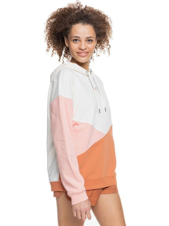 Hitch A Ride Lang Damen Sweatshirt Kapuzen Pink/Orange