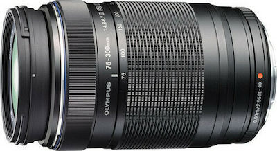 Olympus Crop Camera Lens M.Zuiko Digital ED 75-300mm 1:4.8-6.7 II Tele Zoom for Micro Four Thirds (MFT) Mount Black