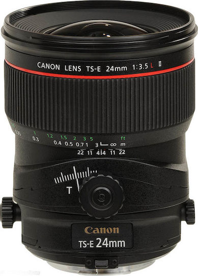 Canon Full Frame Camera Lens TS-E 24mm f/3.5L II Standard / Tilt-Shift for Canon EF Mount Black