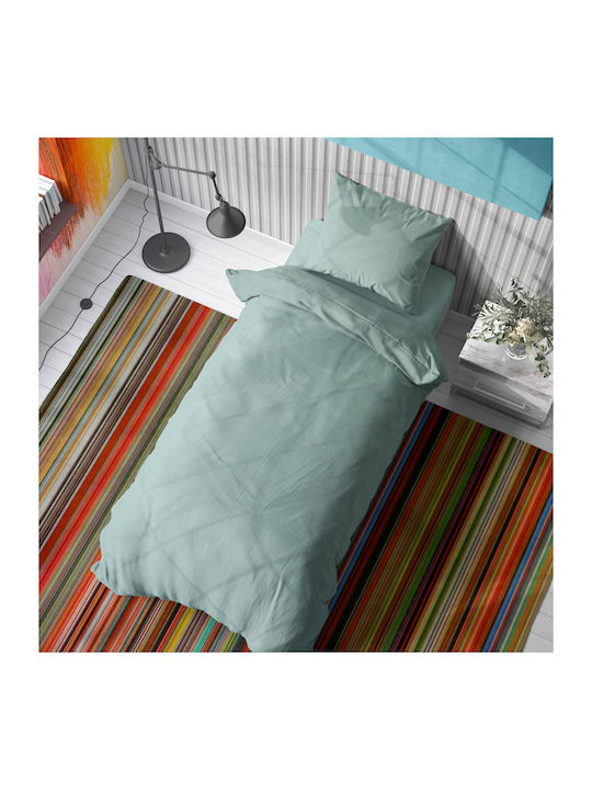 Dimcol Duvet Single 160x240cm Solid Aqua 300 GSMGsm