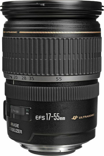 Canon Crop Obiectiv Foto 17-55mm f/2.8 IS USM Zoom standard pentru Montura Canon EF-S Black