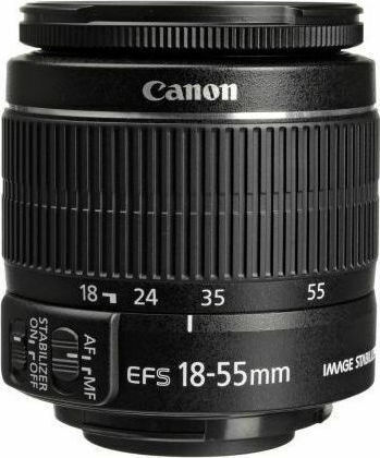 Crop Φωτογραφικός Φακός EF-S 18-55mm f/3.5-5.6 IS II Standard Zoom για  EF-S Mount Μαύρος