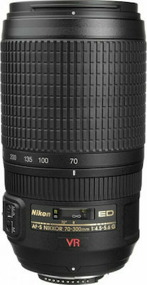 Nikon Full Frame Φωτογραφικός Φακός AF-S Nikkor Zoom 70-300mm f/4.5-5.6G ED VR Tele Zoom για Nikon F Mount Black