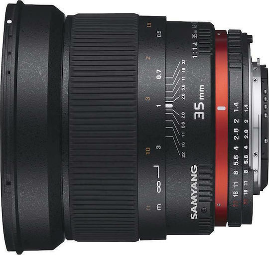 Samyang Cadru complet Obiectiv Foto 35mm f/1.4 AS UMC Fix pentru Montura Nikon F Black