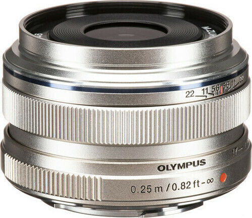 Olympus Crop Φωτογραφικός Φακός M.Zuiko Digital 17mm f/1.8 Σταθερός για Micro Four Thirds (MFT) Mount Ασημί