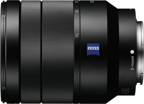 Sony Full Frame Φωτογραφικός Φακός Vario-Tessar T* E 24-70 mm f/4 ZA OSS Standard Zoom για Sony E Mount Μαύρος
