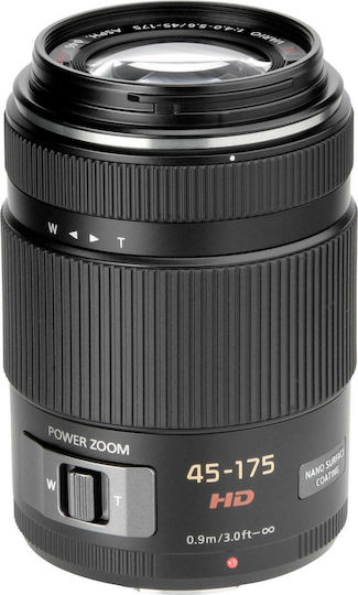 Panasonic Crop Φωτογραφικός Φακός H-PS45175E Standard Zoom για Micro Four Thirds (MFT) Mount Μαύρος