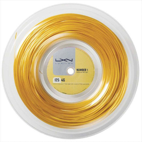 Luxilon 4G Tennis Racket String Gold 12.2m, Φ1.25mm