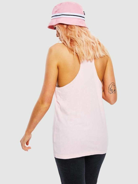 Ellesse Damen Sportlich Baumwolle Bluse Ärmellos Rosa