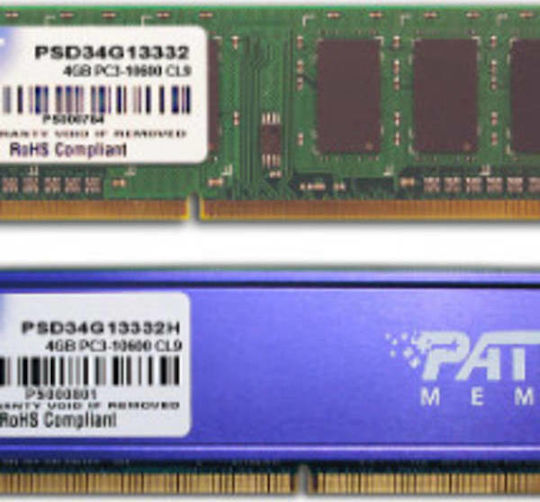 Patriot 4GB DDR3 RAM mit Geschwindigkeit 1333 für Schreibtisch