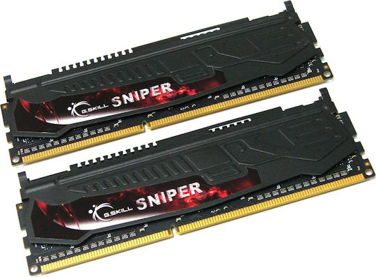 G.Skill Sniper DDR3 8GB RAM με 2x4GB Modules και Ταχύτητα 1866 για Desktop