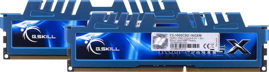 G.Skill RipjawsX DDR3 16GB RAM με 2x8GB Modules και Ταχύτητα 1600 για Desktop