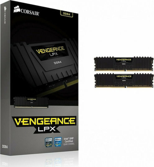 Corsair Vengeance LPX DDR4 16GB RAM με 2x8GB Modules και Ταχύτητα 2400 για Desktop