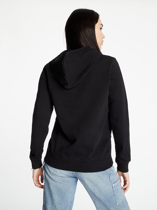 Classic V Women's Sweatshirt Hooded Black