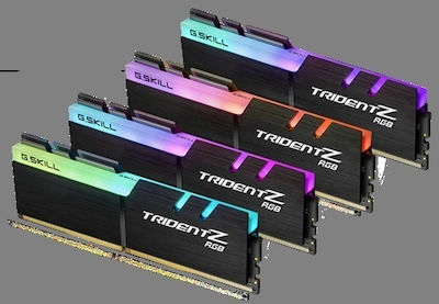 G.Skill Trident Z RGB 32GB DDR4 RAM με 4 Modules (4x8GB) και Ταχύτητα 3600 για Desktop