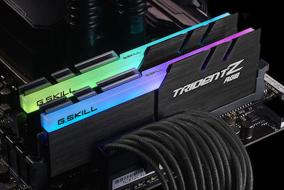 G.Skill Trident Z RGB 16GB DDR4 RAM με 2 Modules (2x8GB) και Ταχύτητα 3600 για Desktop