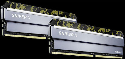 G.Skill Sniper X 32GB DDR4 RAM with 2 Modules (2x16GB) and 3200 Speed for Desktop