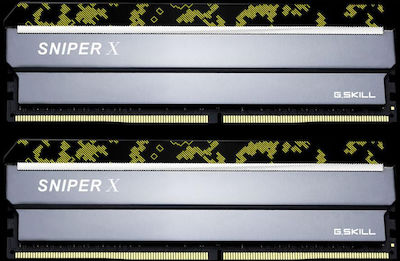 G.Skill Sniper X 32GB DDR4 RAM with 2 Modules (2x16GB) and 3200 Speed for Desktop