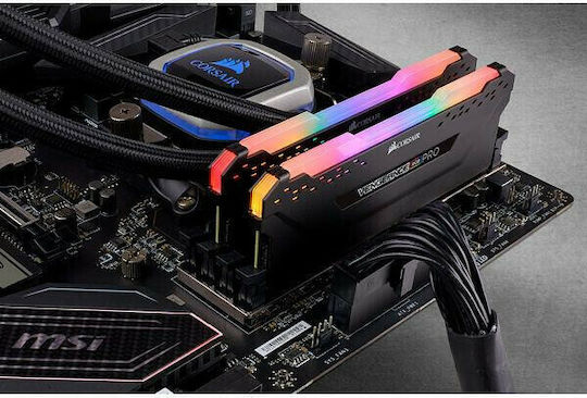 Corsair Vengeance RGB Pro 16GB DDR4 RAM with 2 Modules (2x8GB) and 3600 Speed for Desktop