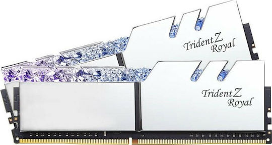 G.Skill Trident Z Royal 16GB DDR4 RAM mit 2 Modulen (2x8GB) und Geschwindigkeit 3000 für Schreibtisch