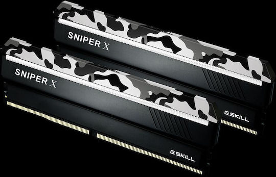 G.Skill Sniper X DDR4 16GB RAM με 2x8GB Modules και Ταχύτητα 3600 για Desktop