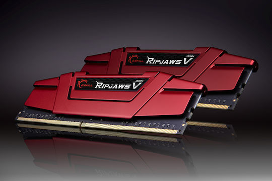 G.Skill Ripjaws V DDR4 16GB RAM με 2x8GB Modules και Ταχύτητα 3000 για Desktop