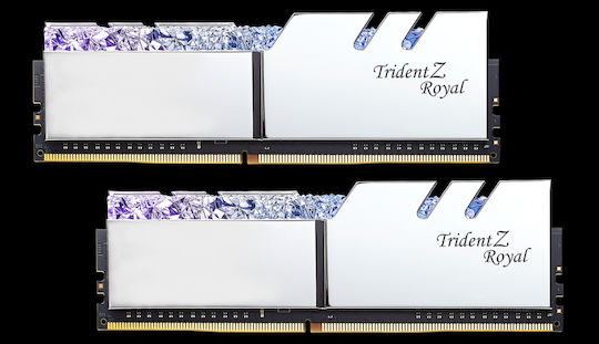 G.Skill Trident Z Royal DDR4 16GB RAM με 2x8GB Modules και Ταχύτητα 3200 για Desktop