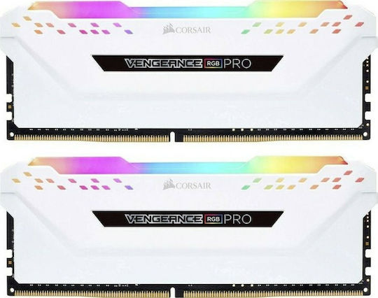 Corsair Vengeance RGB Pro 32GB DDR4 RAM с 2 модула (2x16GB) и Скорост 2666 за Настолен Компютър