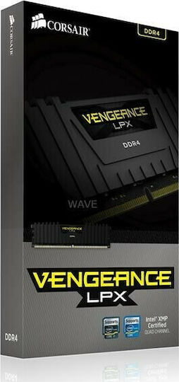 Corsair Vengeance LPX DDR4 32GB RAM με 4x8GB Modules και Ταχύτητα 3600 για Desktop