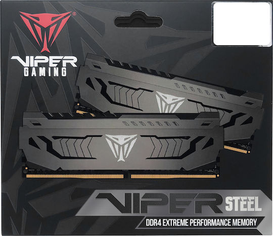Patriot Viper Steel DDR4 16GB RAM με 2x8GB Modules και Ταχύτητα 4000 για Desktop