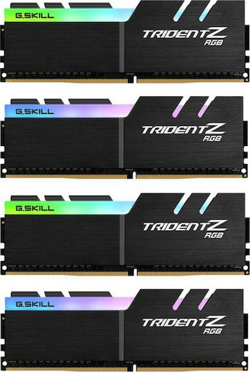G.Skill Trident Z RGB DDR4 32GB RAM με 4x8GB Modules και Ταχύτητα 3600 για Desktop