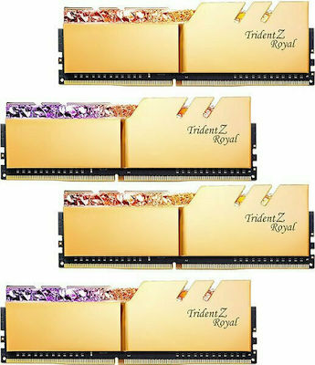 G.Skill Trident Z Royal 32ГБ DDR4 RAM с 4 модула (4x8GB) и Скорост 4000 за Настолен компютър