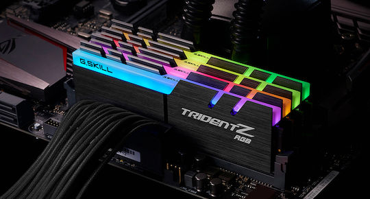 G.Skill Trident Z RGB DDR4 32GB RAM με 4x8GB Modules και Ταχύτητα 3600 για Desktop