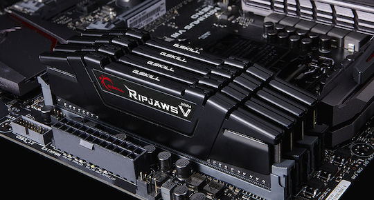G.Skill Ripjaws V DDR4 128GB RAM με 4x32GB Modules και Ταχύτητα 3200 για Desktop