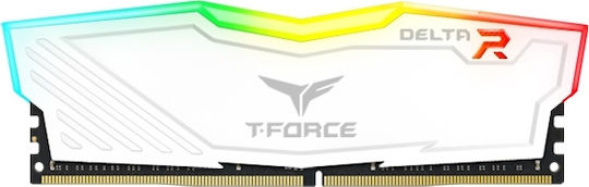 TeamGroup T-Force Delta RGB 16GB DDR4 RAM cu 2 module (2x8GB) și Viteză 3200 pentru Desktop