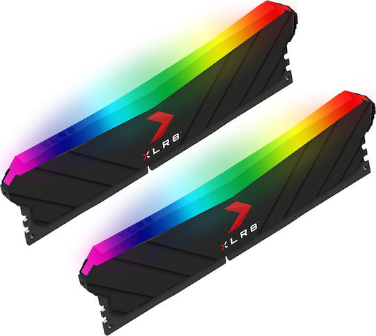 PNY XLR8 16GB DDR4 RAM cu 2 module (2x8GB) și Viteză 3200 pentru