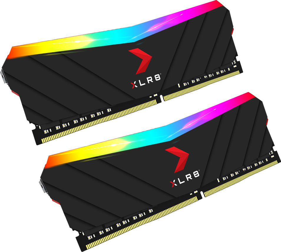 PNY XLR8 16GB DDR4 RAM cu 2 module (2x8GB) și Viteză 3200 pentru
