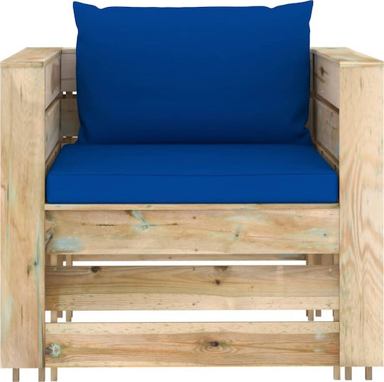 Garten- und Outdoor-Möbelsets für kleinen Raum 2 Stück Grün mit Kissen