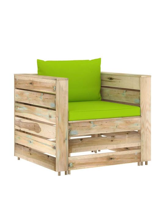 Garden & Outdoor Furniture Sets Living Room Set 2 Pieces Green with Pillows