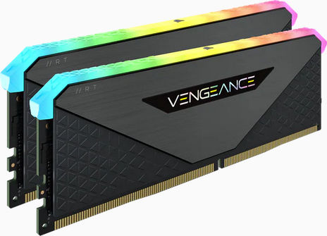Corsair Vengeance RGB RT 16GB DDR4 RAM с 2 модула (2x8GB) и Скорост 3200 за Настолен Компютър