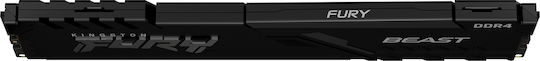 Kingston Fury Beast DDR4 με Module 1x16GB και Ταχύτητα 3200 για Desktop
