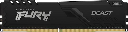 Kingston Fury Beast DDR4 με Module 1x16GB και Ταχύτητα 3200 για Desktop
